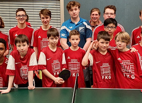 Bezirksentscheid 'JtfO': Zwei 2. Plätze für FKG-Tischtennis-Teams