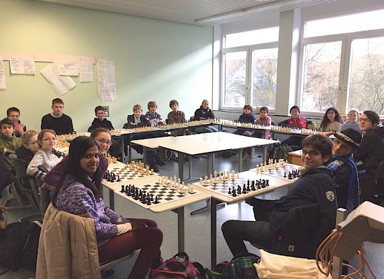 Die Schach-AG in Aktion