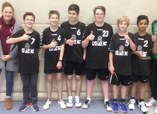 Unser Tischtennis-Team für 'Jugend trainiert für Olympia'