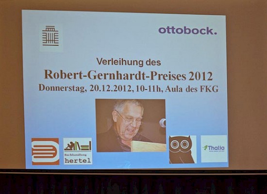Verleihung des Robert-Gernhardt-Preises 2012