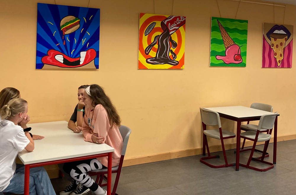 Kunst für die Mensa | Felix-Klein-Gymnasium Göttingen