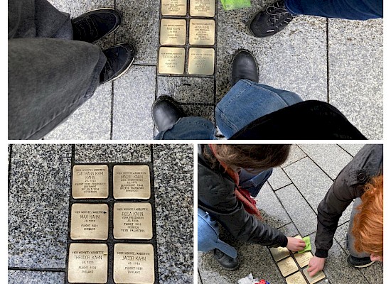 Stolpersteine gereinigt